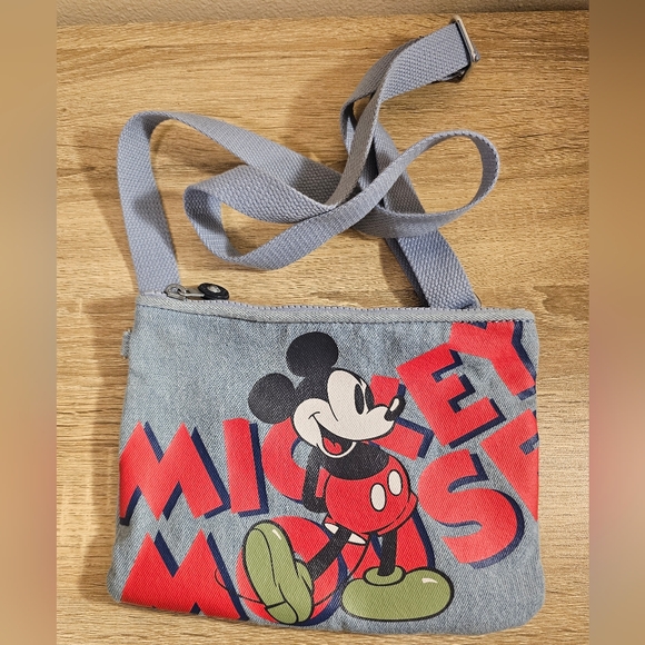 Disney Kipling 90 Years of Mickey Mouse Large Pouch Crossbody Purse NWOT - Picture 3 of 11